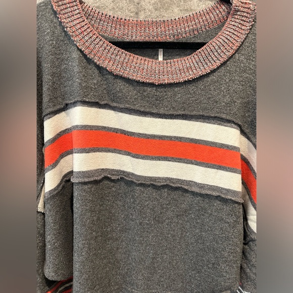 Free People Oversized Cooper Stripe Long Sleeve T-shirt - Picture 9 of 10